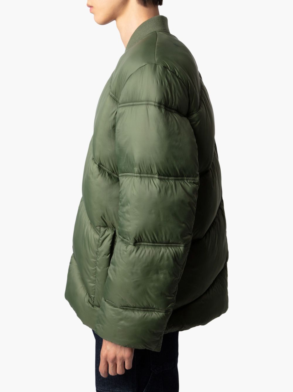 Shop Zadig & Voltaire Bony Puffer Jacket In Green