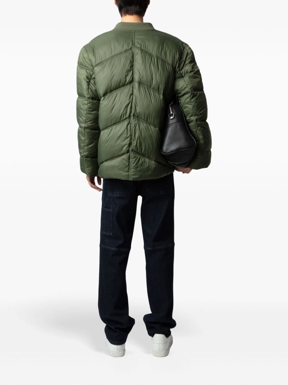 Shop Zadig & Voltaire Bony Puffer Jacket In Green