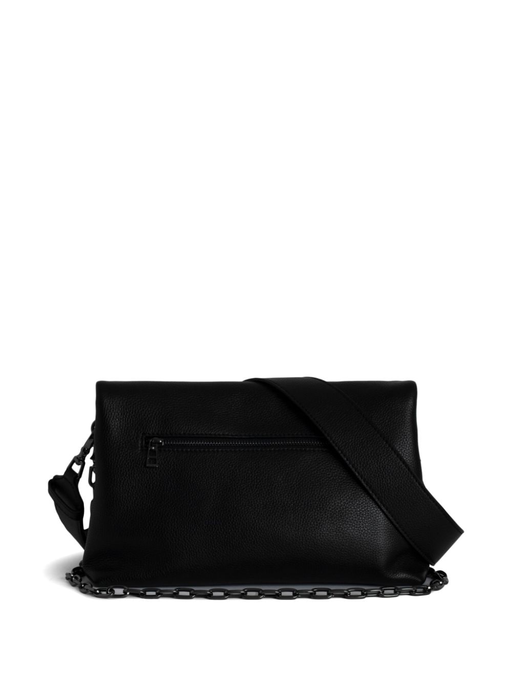 Shop Zadig & Voltaire Rocky Grained Shoulder Bag In Black