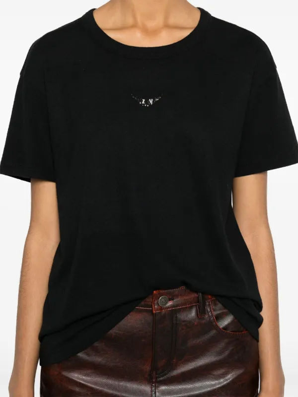 Zadig&Voltaire Marta wings-appliqué T-shirt | Black