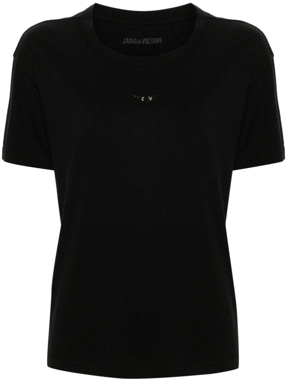 Zadig & Voltaire Marta Wings-appliqué T-shirt In Black