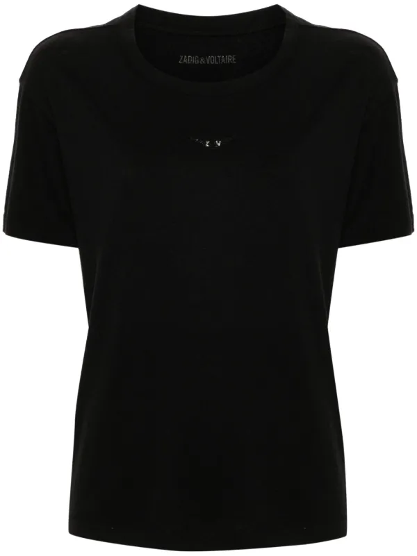 【関税込み】Marta Pcl Wings Strass T-Shirt - Zadig & Voltair Zadig & Voltaire Marta Pcl Wings Strass (ZVJWTS01669) - T