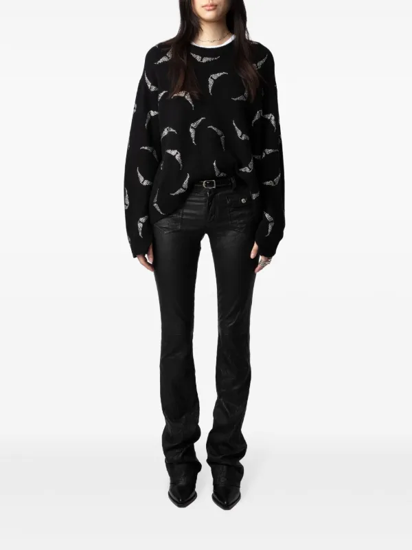 Zadig&Voltaire Markus Strass Wings Jumper | Black | FARFETCH CA