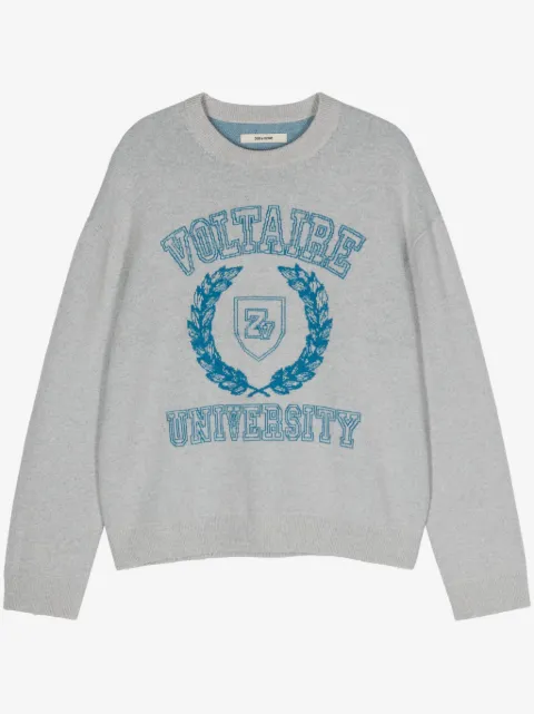 Zadig&Voltaire Marko intarsia-logo jumper