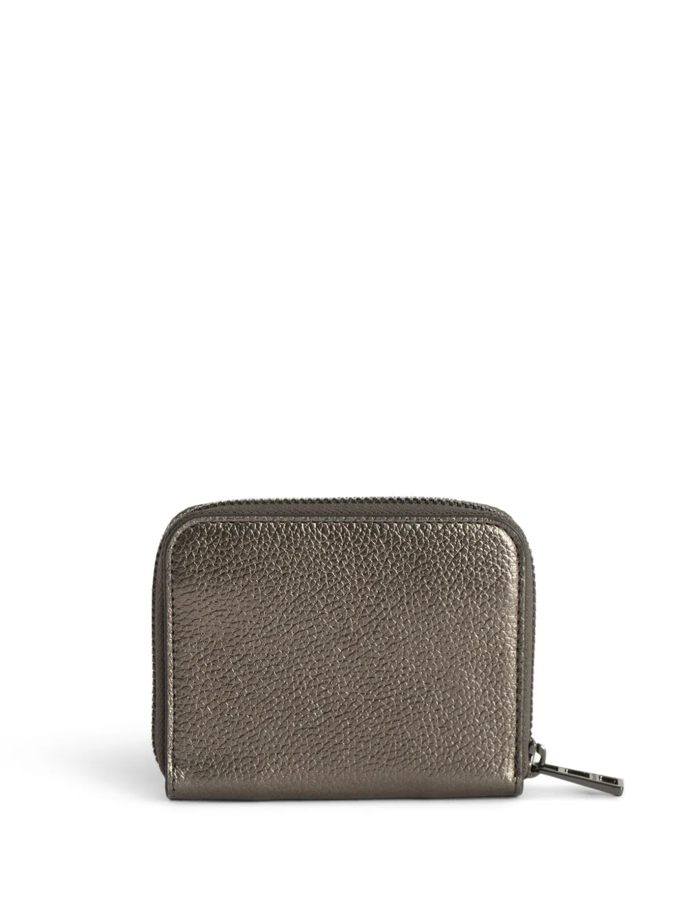 Zadig&Voltaire Mini ZV leather purse - Zilver