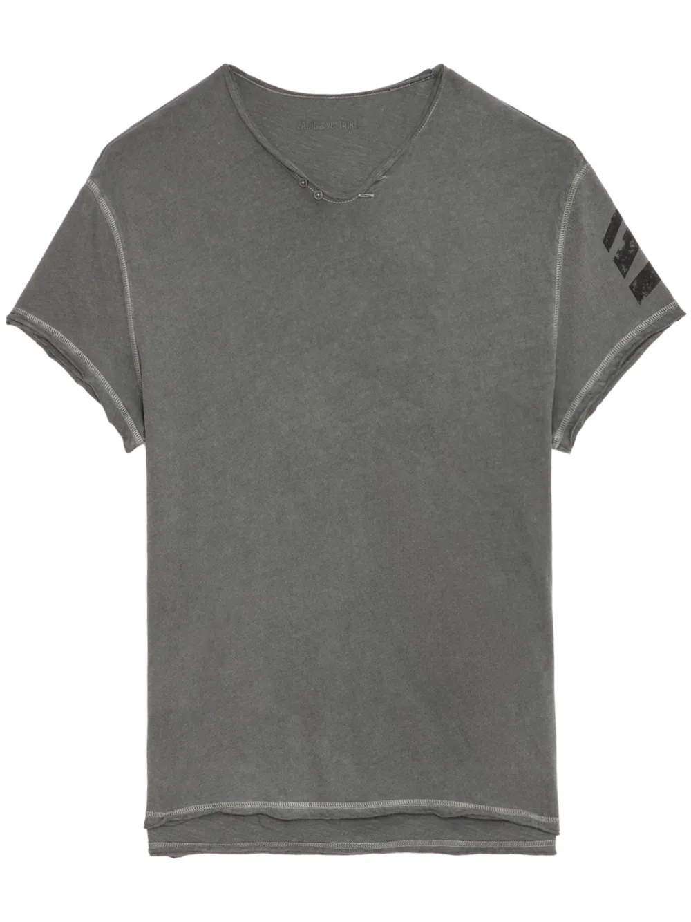 Zadig&Voltaire Monasti katoenen T-shirt Grijs