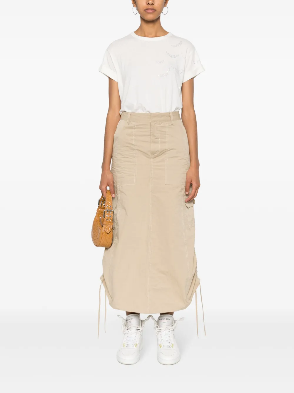 Zadig&Voltaire Anya T-shirt met vleugelpatch - Wit