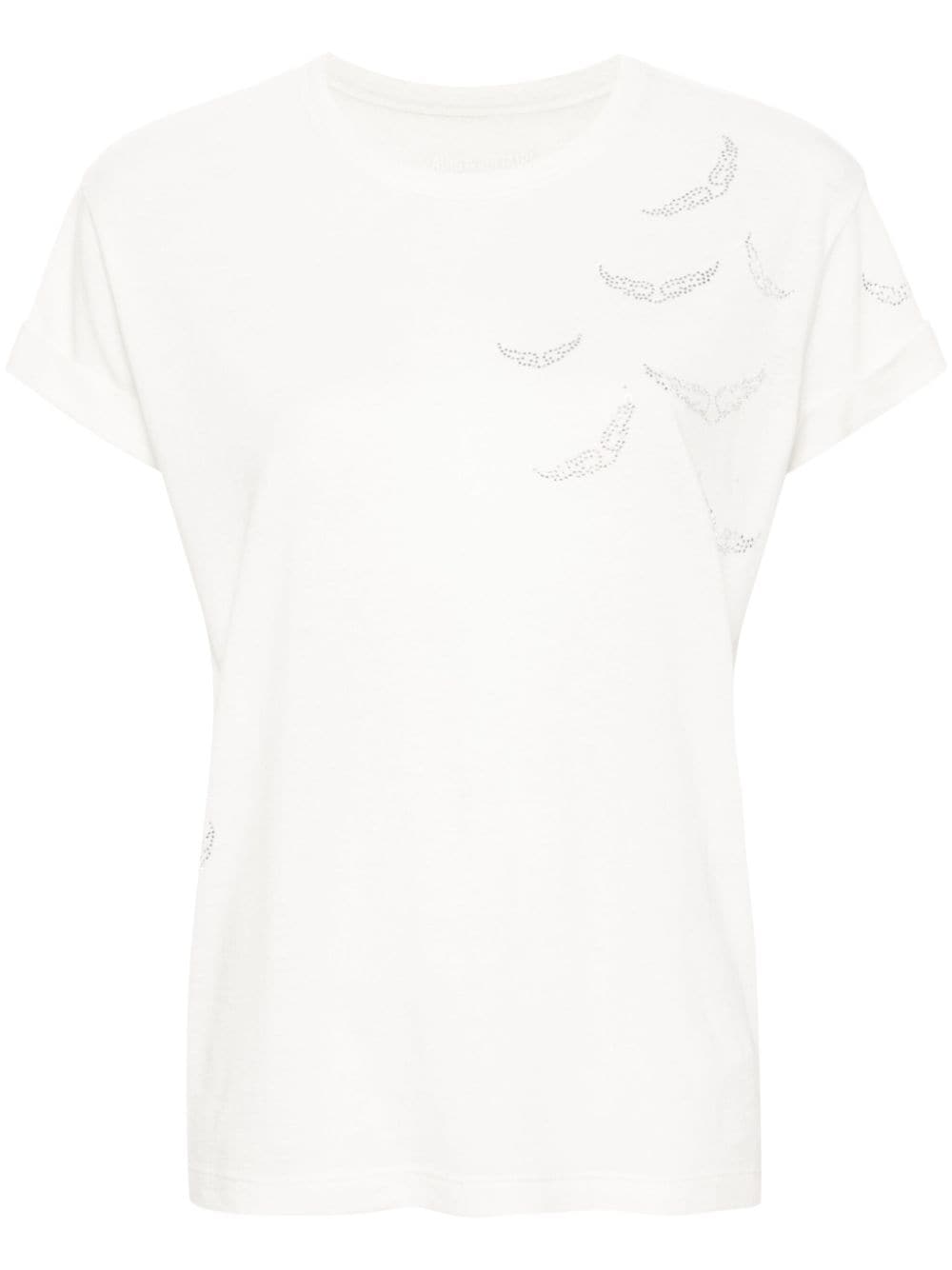 Zadig & Voltaire Anya Wings-appliqué T-shirt In White