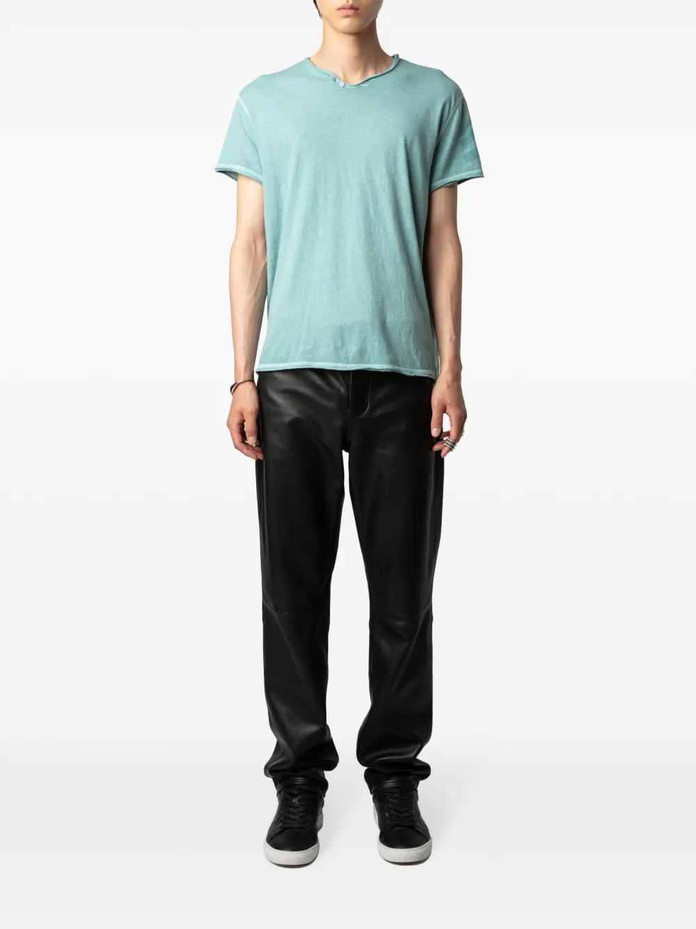 Zadig&Voltaire Monasti katoenen T-shirt - Blauw