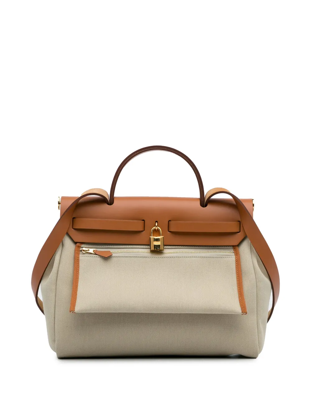 Hermès Pre-Owned 2021 Toile Herbag Zip 31 satchel - Bruin