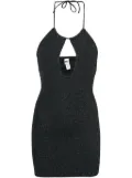 MC2 Saint Barth Palmer lurex mini dress - Black
