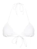 MC2 Saint Barth Saggitarius floral-embroidery bikini top - White