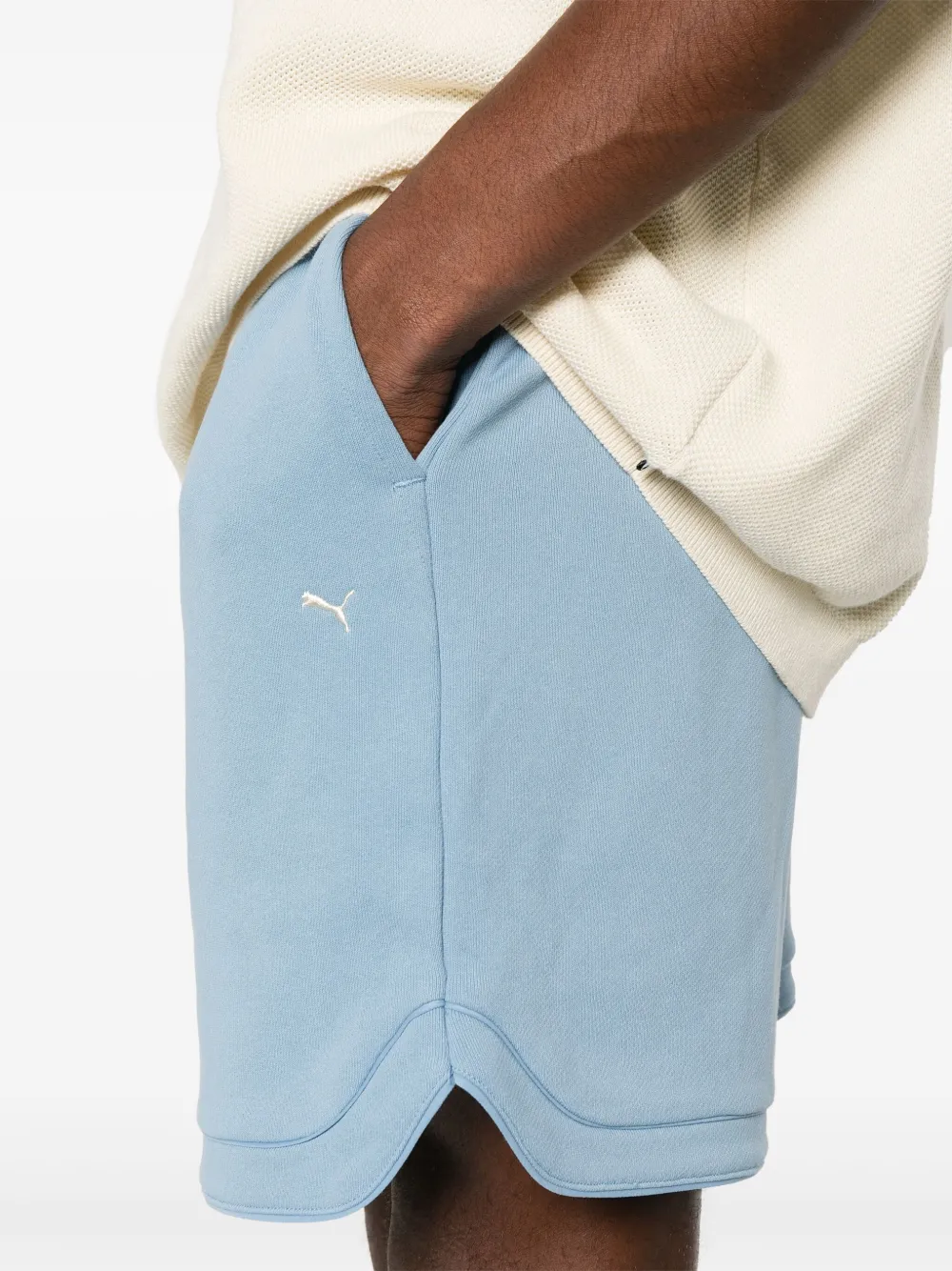 PUMA Trainingsshorts met print Blauw