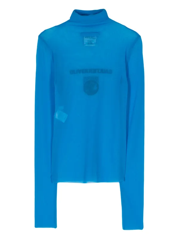 Jean Paul Gaultier x Shayne Oliver Mesh T-shirt | Blue
