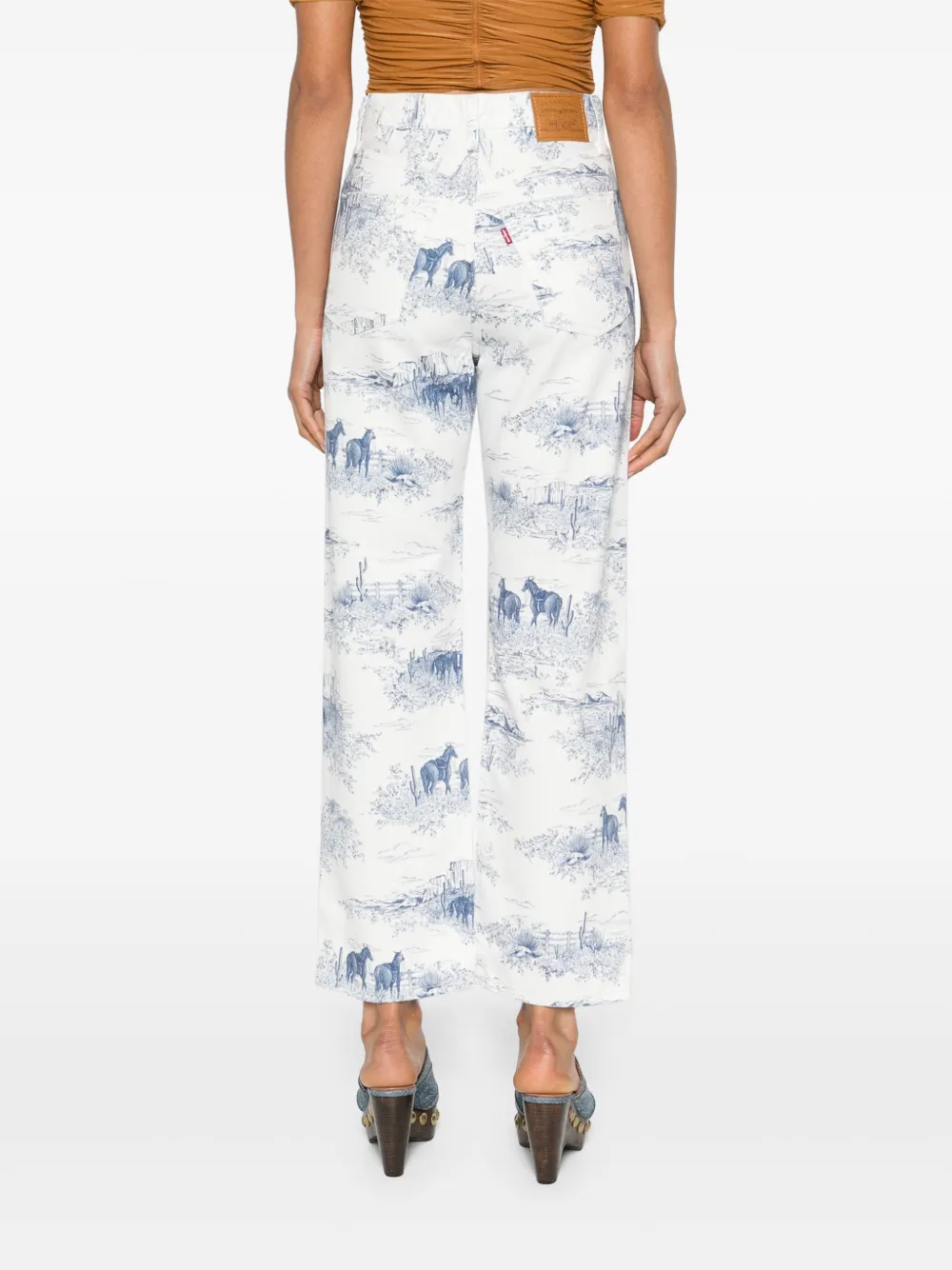 Levi's Ribcage High-rise Straight Jeans In White