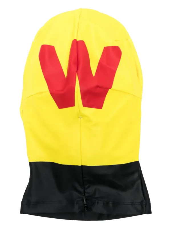 Walter Van Beirendonck graphic-print Face Mask | Yellow