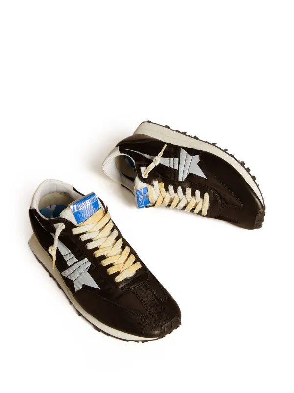 Golden Goose Marathon Panelled Sneakers | Black | FARFETCH