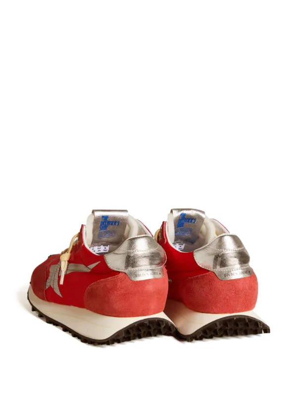 Golden Goose Marathon Panelled Sneakers | Red | FARFETCH