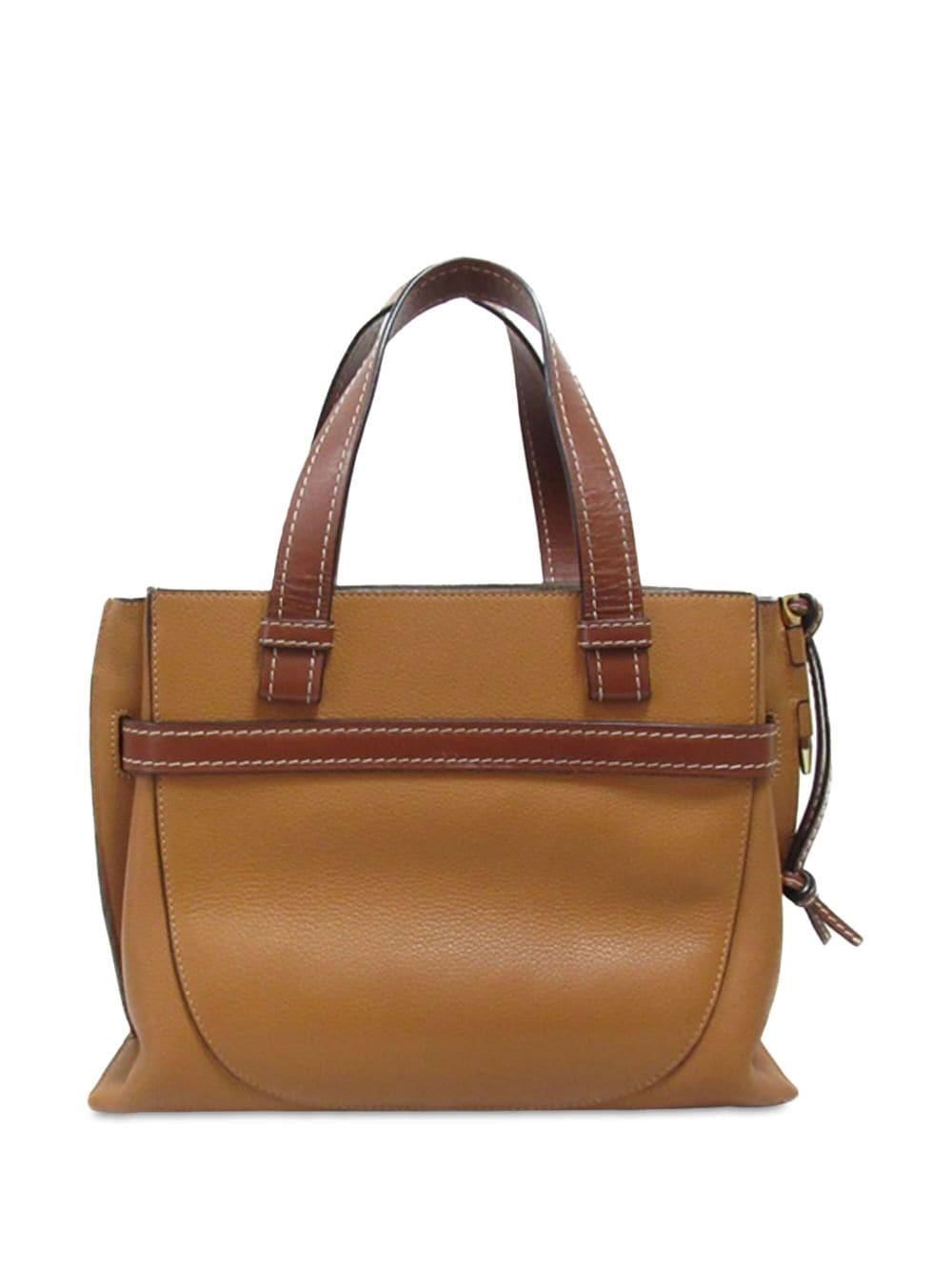 Pre-owned Loewe 2018-2023 Small Leather Gate Tote Satchel In Brown