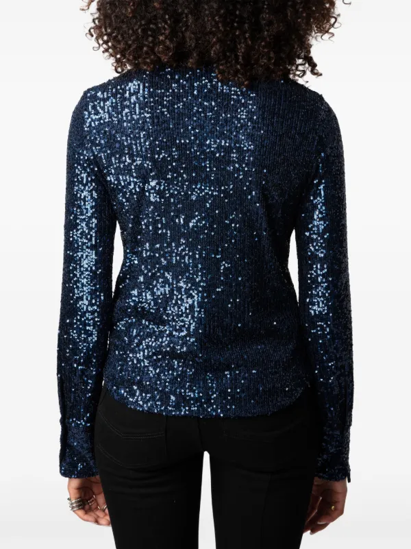 Zadig&Voltaire Tawny Sequins Shirt | Blue | FARFETCH