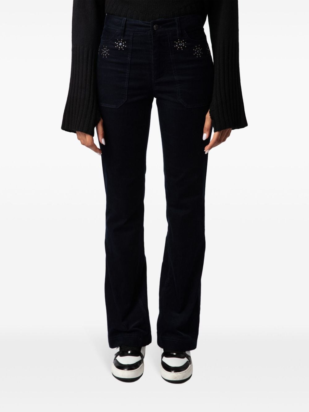 Shop Zadig & Voltaire Pista Corduroy Pants In Blue