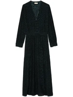NISSA Polka Dot Tulle Midi Dress | Black | FARFETCH