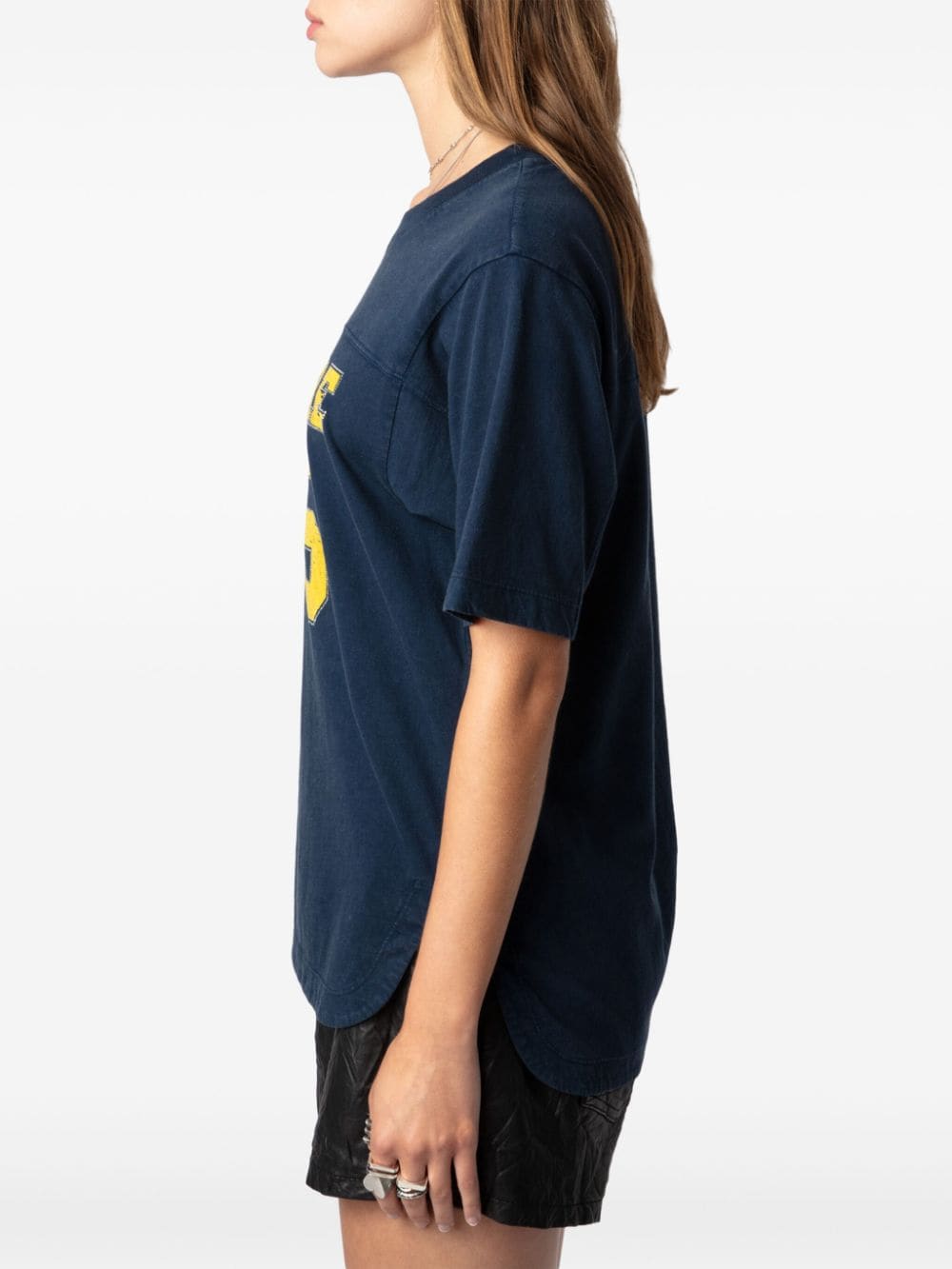 Shop Zadig & Voltaire Bow T-shirt In Blue