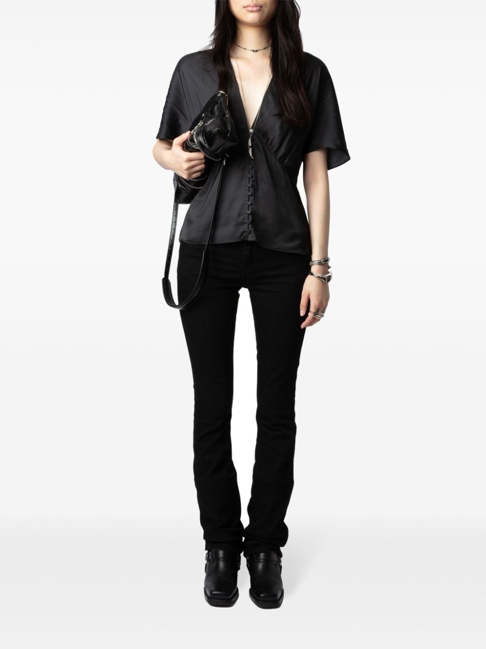 Shop Zadig & Voltaire Thodri Blouse In Black