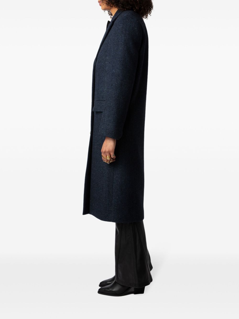 Shop Zadig & Voltaire Mio Coat In Blue