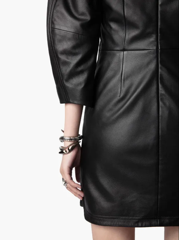 Zadig&Voltaire Leather Minidress | Black | FARFETCH