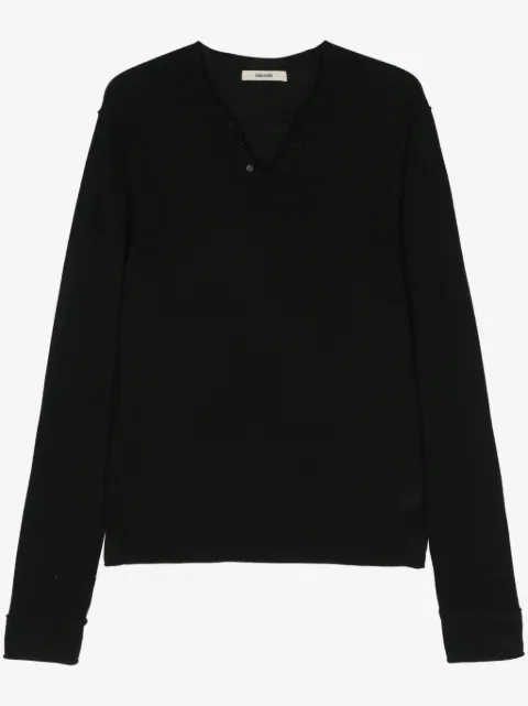 Zadig&Voltaire Monastir logo-debossed merino jumper
