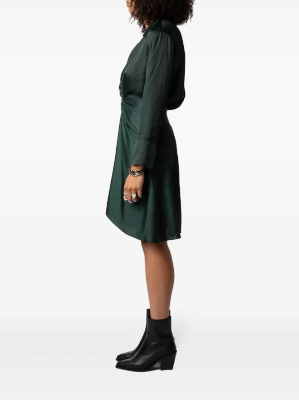 zadig and voltaire green dress Sage Green Satin Column Devin Maxi Dress main image 0