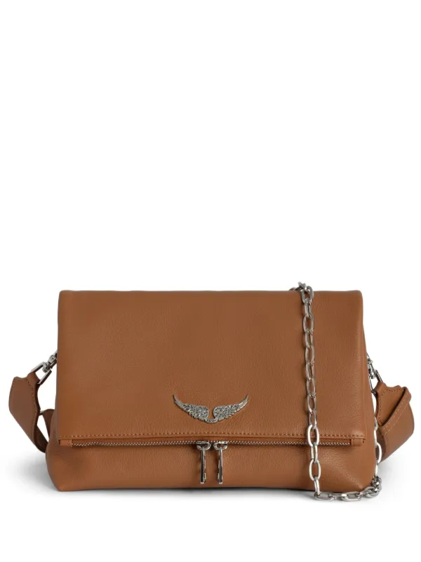 Zadig&Voltaire Logoプレート ショルダーバッグ | ブラウン | FARFETCH JP