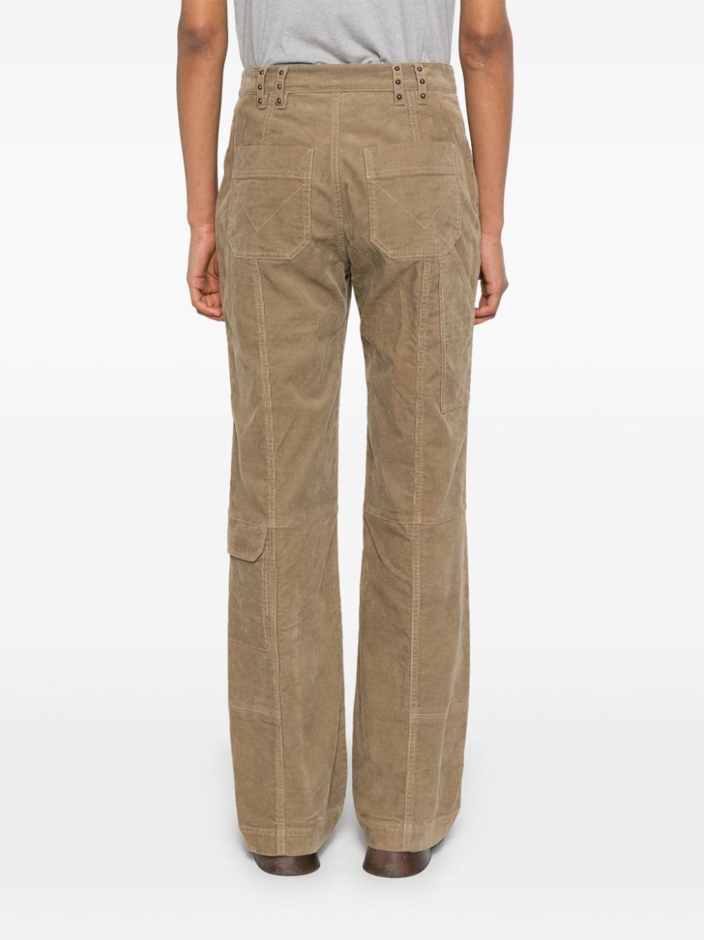 Shop Zadig & Voltaire Pepper Corduroy Straight Trousers In Neutrals