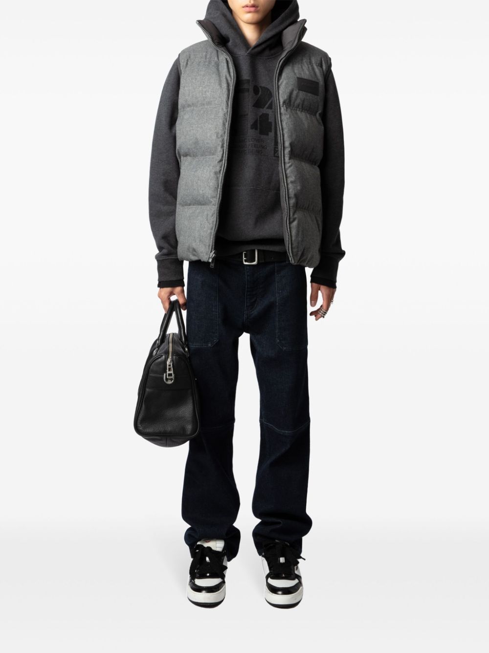 Zadig&Voltaire reversible padded gilet - Grijs