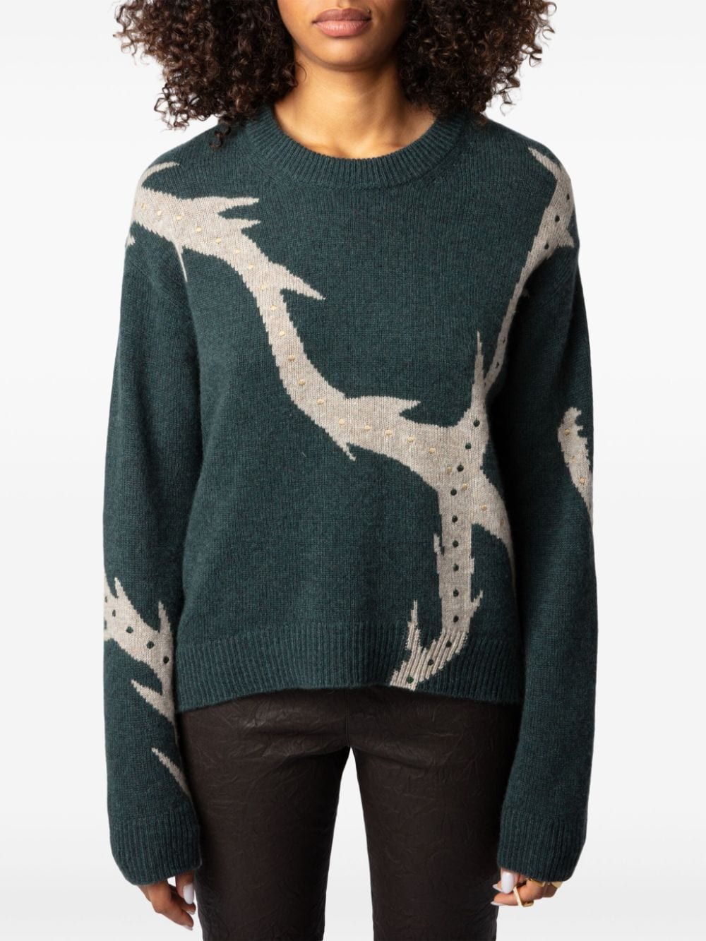 Shop Zadig & Voltaire Markus Jumper In Green