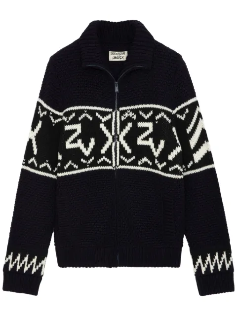 Zadig&Voltaire cárdigan tejido en intarsia Christophe
