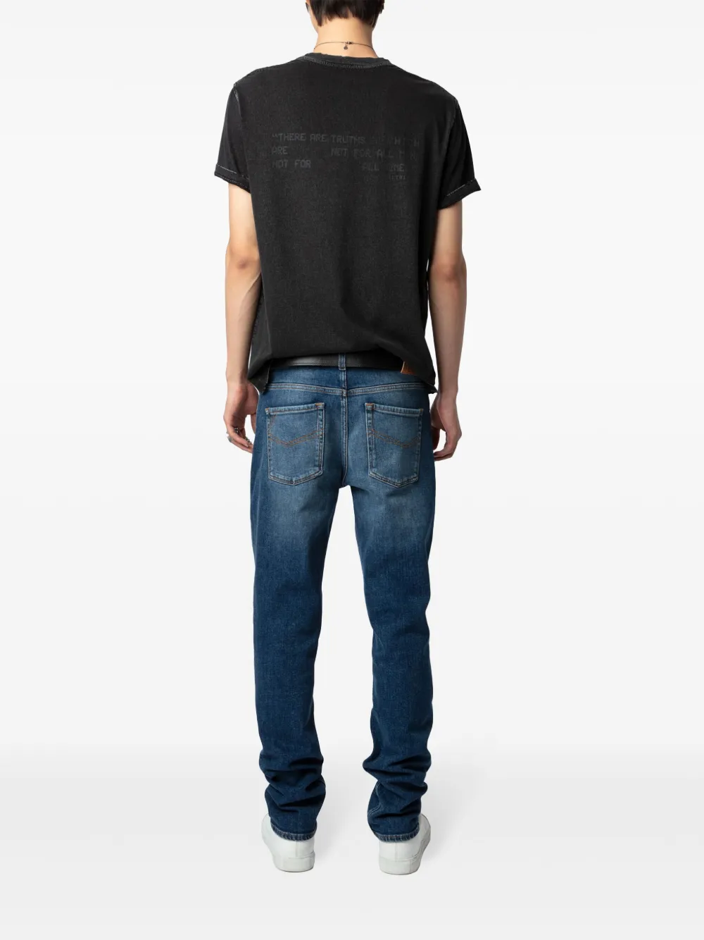Zadig&Voltaire T-shirt met grafische print van biologisch katoen Zwart