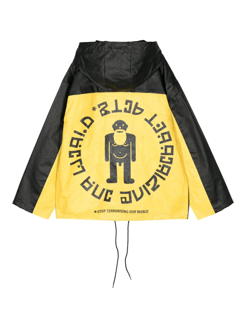 Walter Van Beirendonck logo-print hooded jacket - Zwart