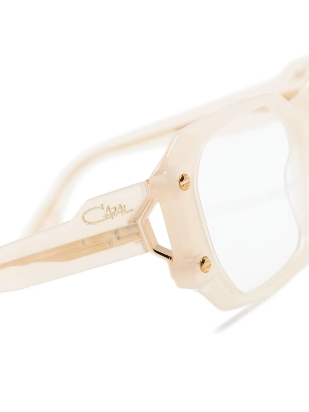 Cazal 5006 bril met vierkant montuur Beige