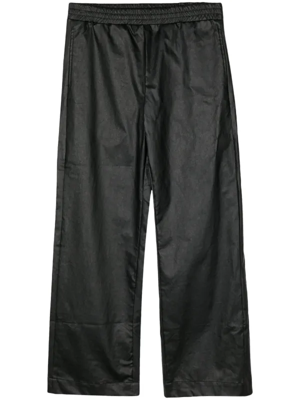 Walter Van Beirendonck Graphic-print Elasticated-waist Trousers in Black