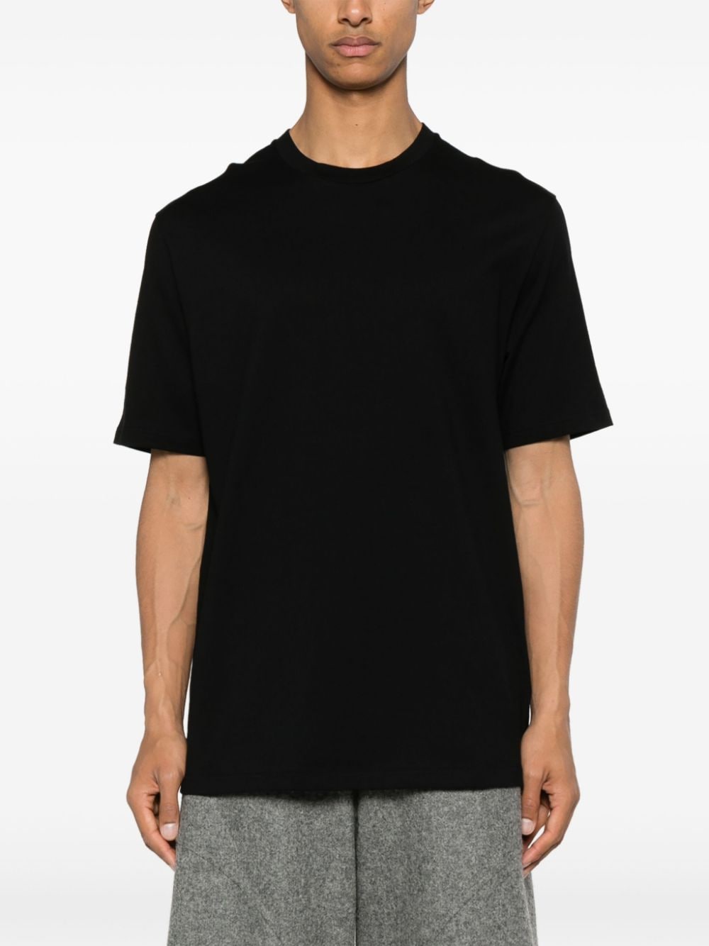 Shop Jil Sander Logo-print Cotton T-shirt In Black