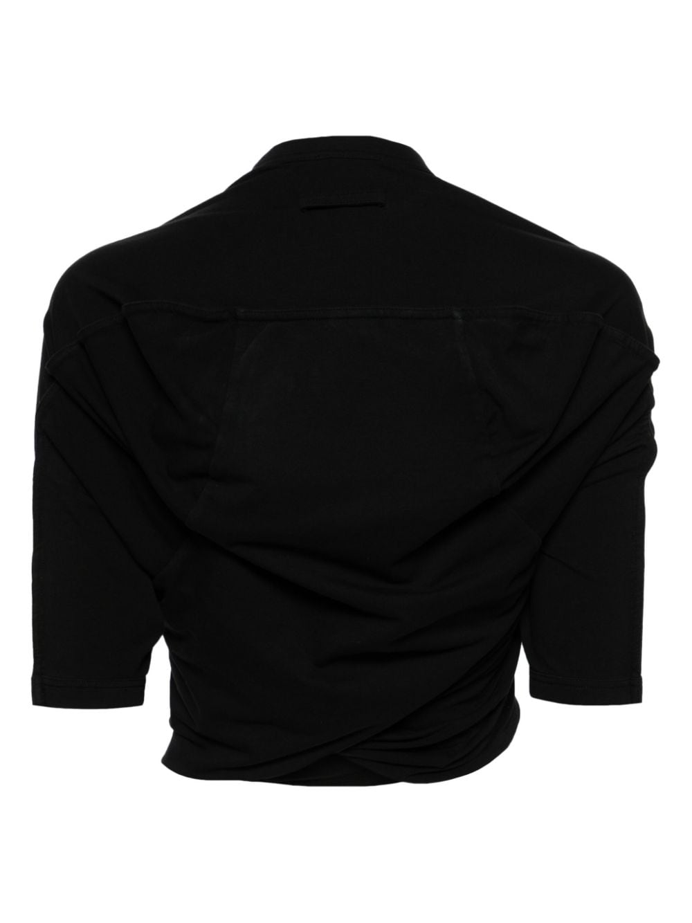 Shop Jean Paul Gaultier X Shayne Oliver Folded-style T-shirt In Black