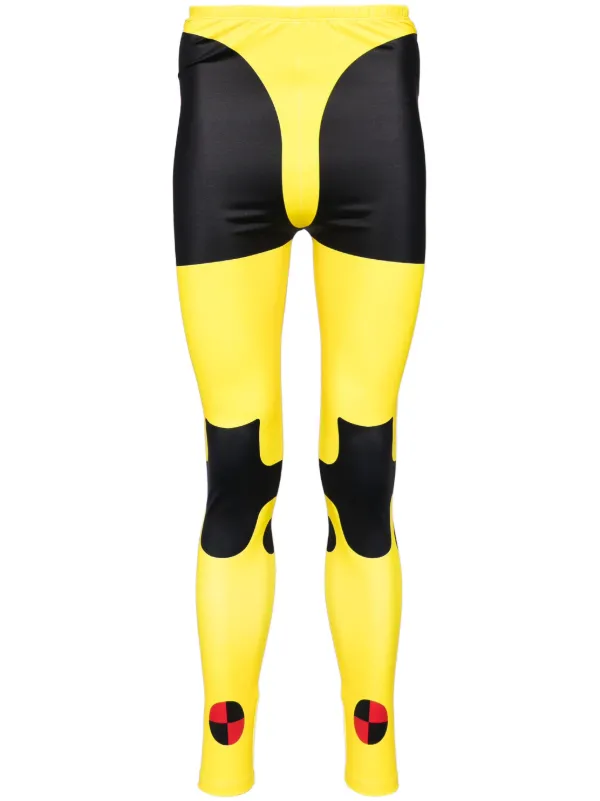 Walter Van Beirendonck Dummy Bike Leggings in Yellow