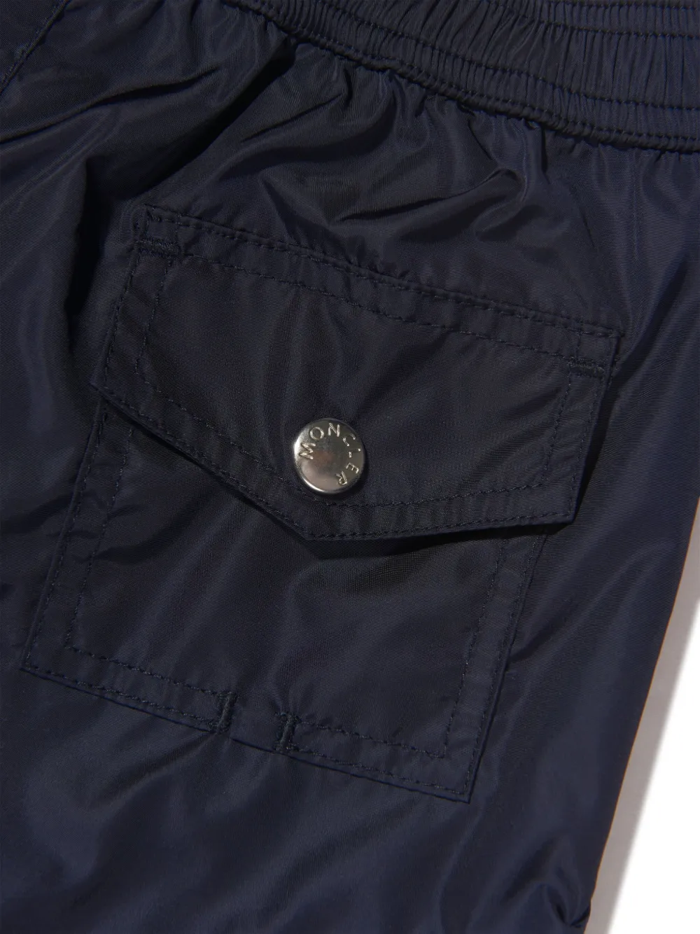 Moncler Enfant Zwembroek met logopatch Blauw