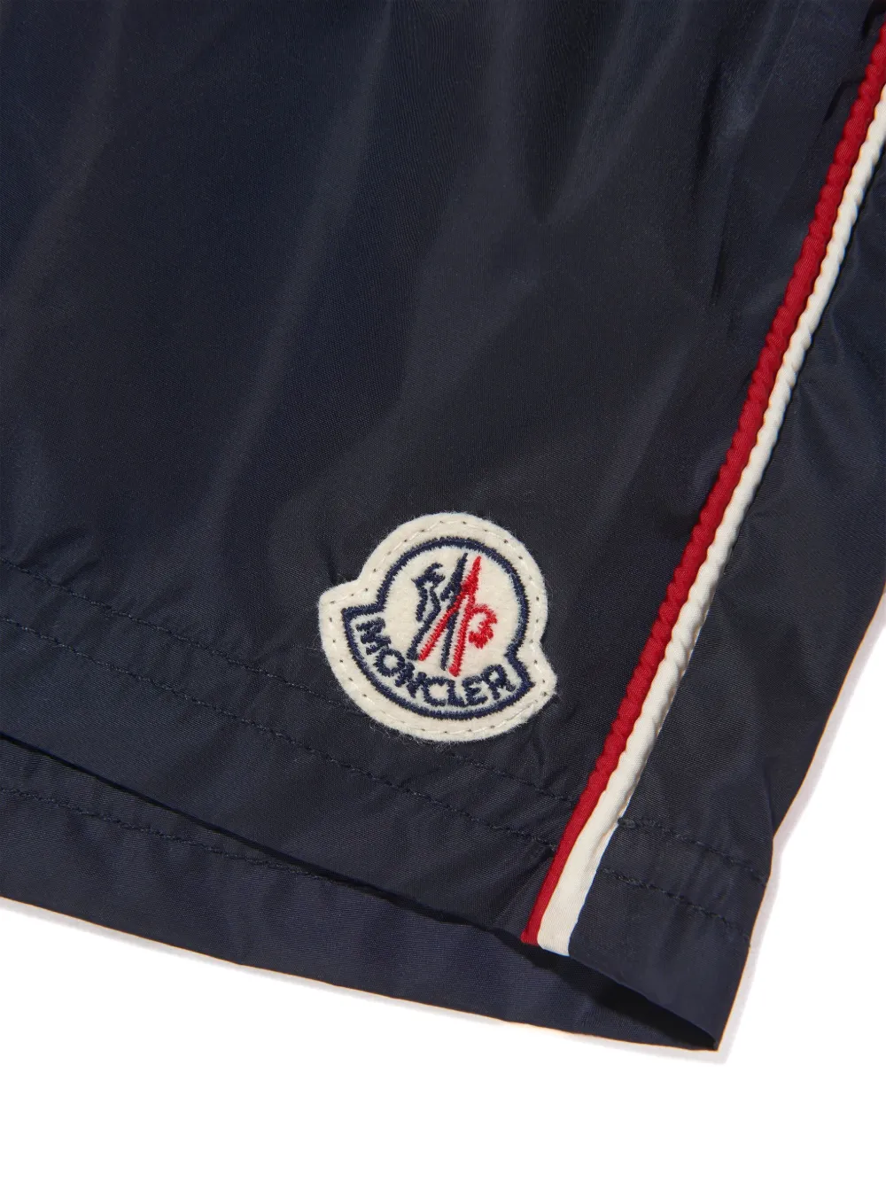 Moncler Enfant Zwembroek met logopatch Blauw