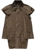 Prada corduroy-collar storm jacket - Brown