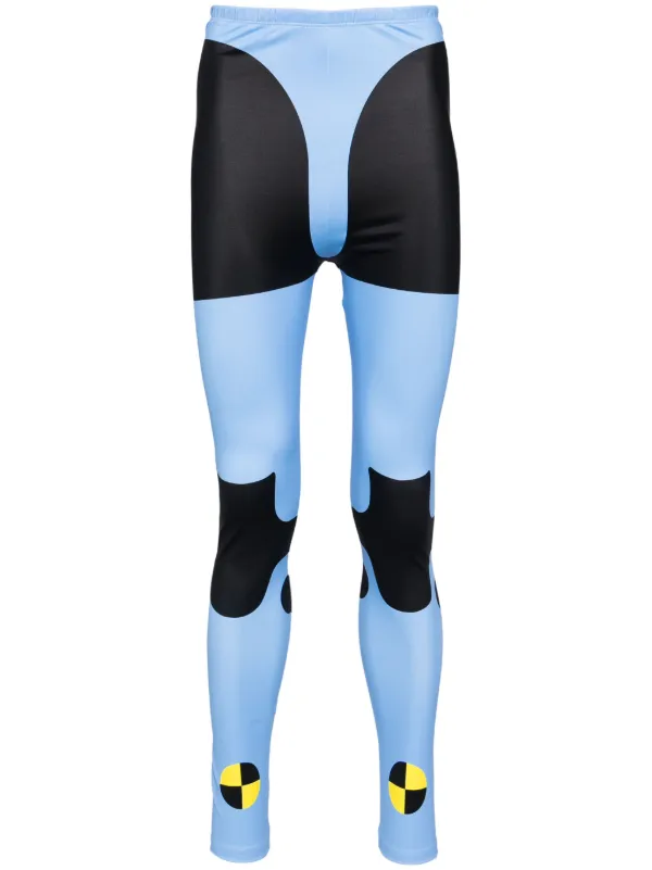 Walter Van Beirendonck Dummy Bike Leggings in Blue