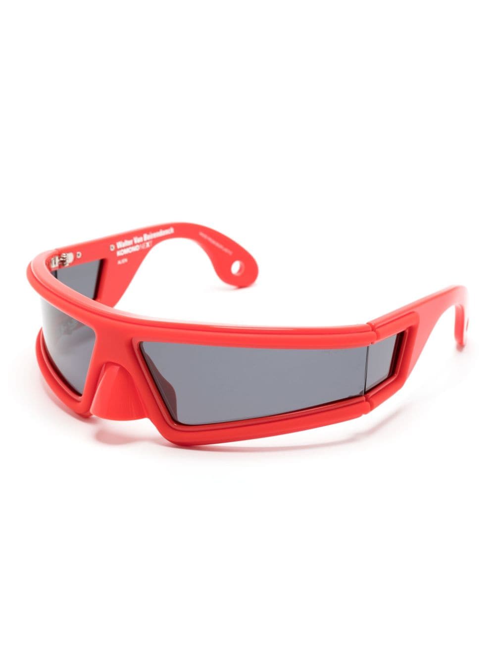 Shop Walter Van Beirendonck X Komono Alien Tinted Sunglasses In Rot