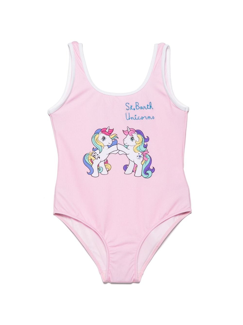 MC2 Saint Barth Kids x My Little Pony logo-print swimsuit Roze
